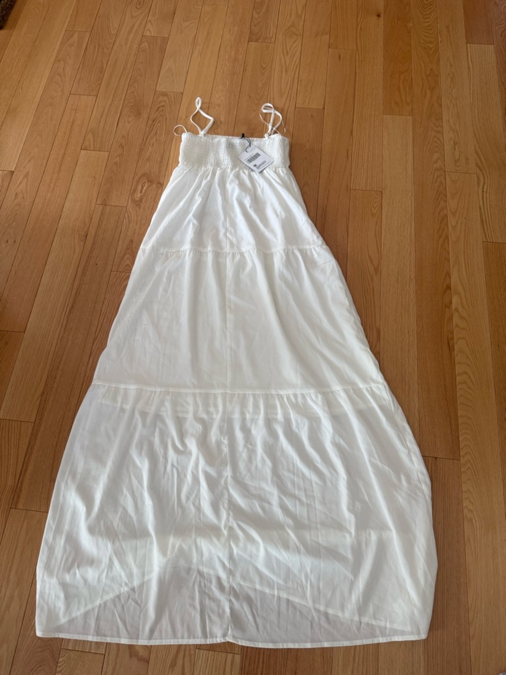 Princess Polly White Tiered Maxi Dress with Spaghetti Straps - Picture 6 of 6
